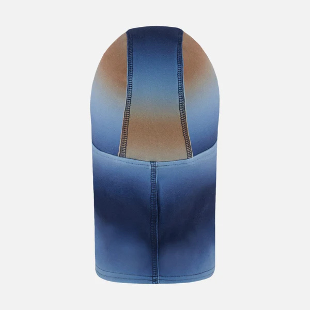 PASSE-MONTAGNE EN JERSEY, DÉGRADÉ BLEU & BEIGE - Maheu Go Sport