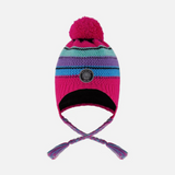 TUQUE OREILLES DOUBLÉE ENFANT ROSE MULTICOLORE H10Z07 000 DEUX PAR DEUX MAHEU GO SPORT DEVANT