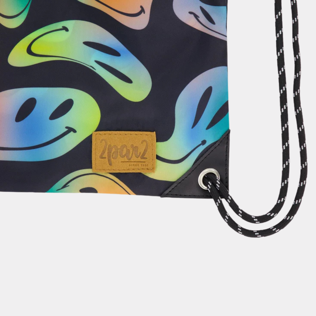 SAC À CORDON À IMPRIMÉ BONHOMMES SOURIRE - Maheu Go Sport