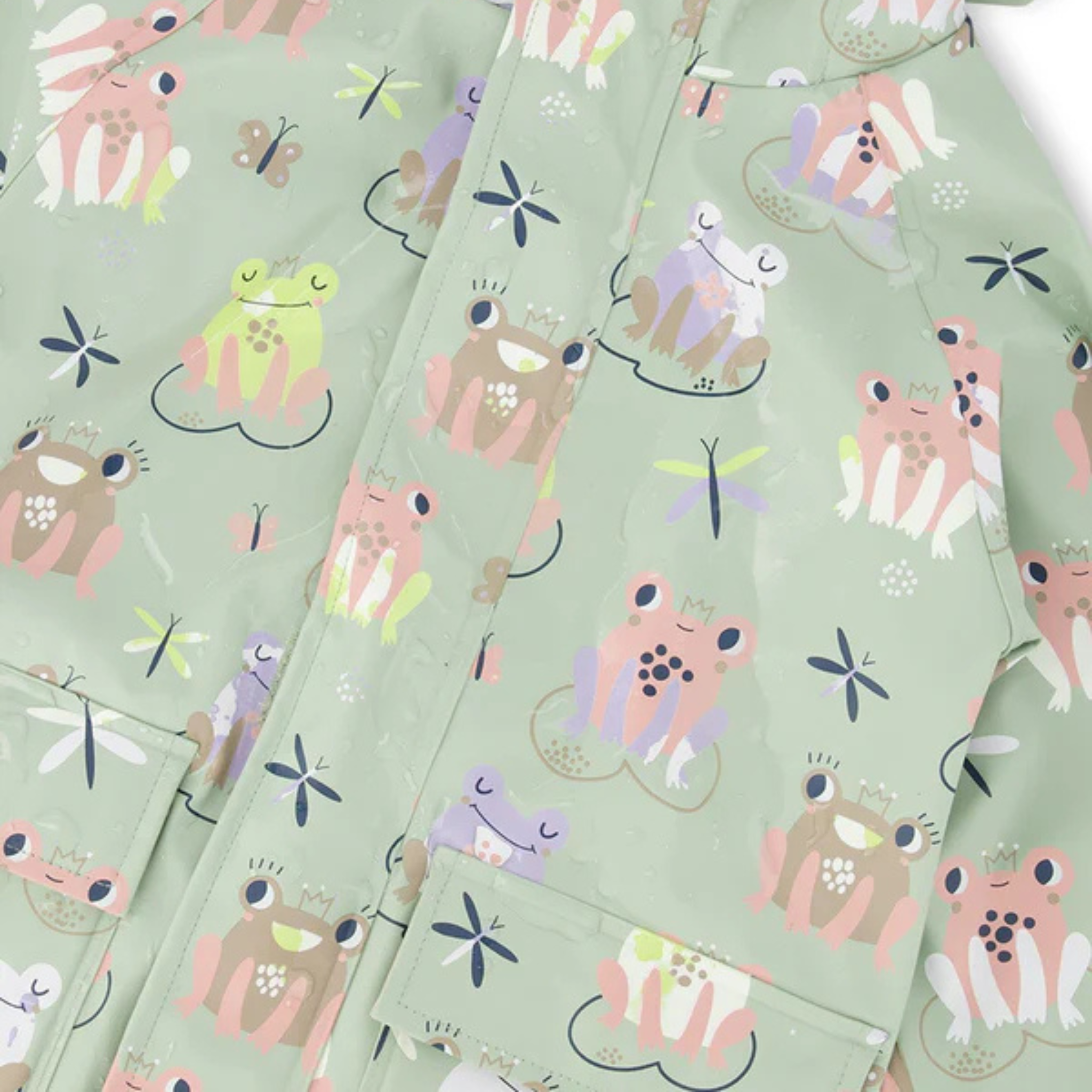 MANTEAU PLUIE DEUX PAR DEUX FILLE GRENOUILLES 2 À 4 ANS H30W50 3H022 MAHEU GO SPORT IMPRIMÉ CHANGE DE COULEURS