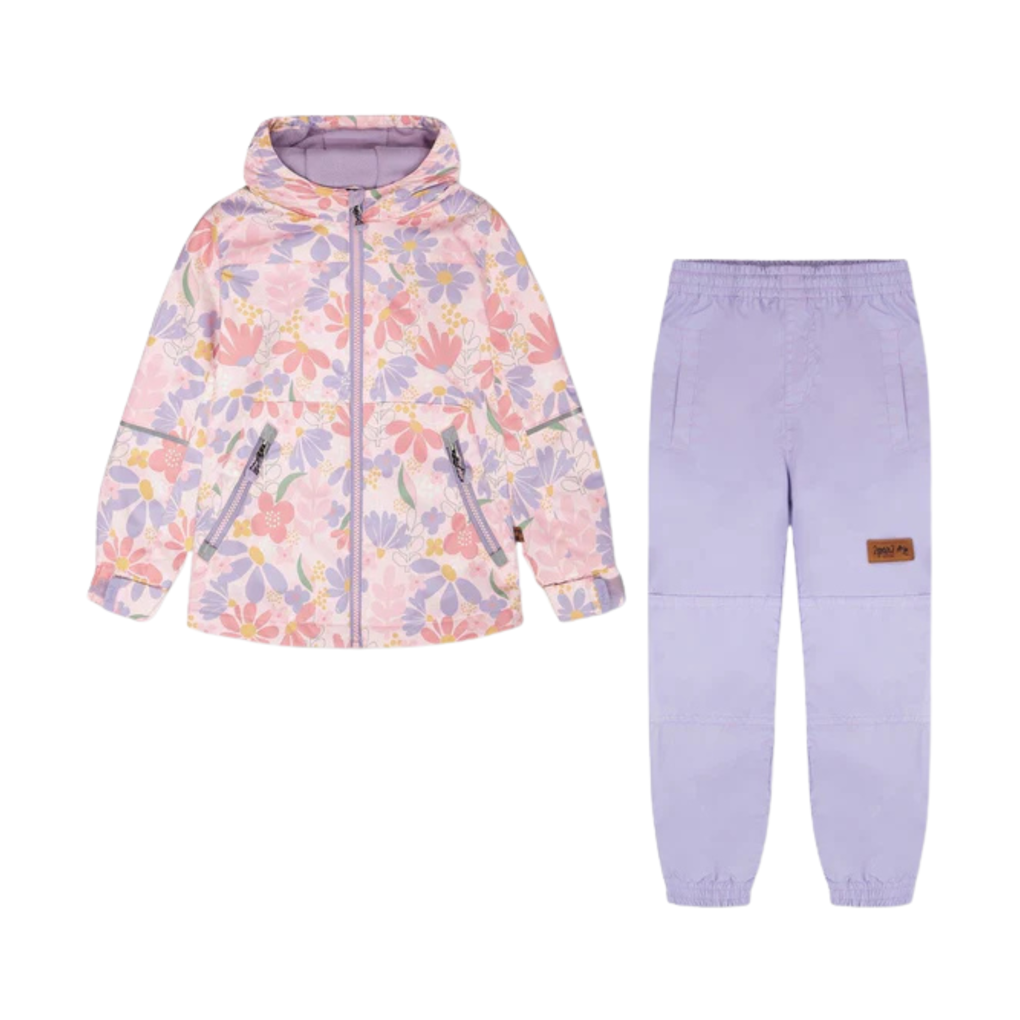 ENSEMBLE 2 PIÈCES MI-SAISON DEUX PAR DEUX FILLE FLEURS H30W52 004 MAHEU GO SPORT DEVANT