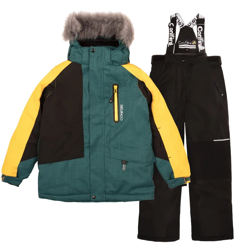HABIT HIVER 2 PIECES CONIFERE ENFANT, PANACHE VERT (5 À 6X ANS) MAHEU GO SPORT