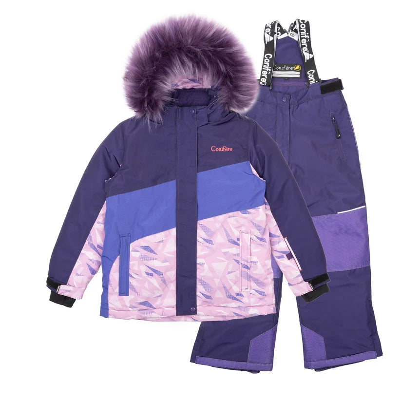 HABIT HIVER POUR ENFANT, PENDULA MAUVE (2 À 6X ANS) CONIFERE MAHEU GO SPORT