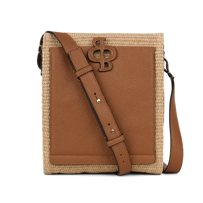SAC À BANDOULIÈRE, HAPPY MINI PAILLE TAN