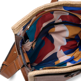 SAC À BANDOULIÈRE, HAPPY MINI PAILLE TAN