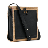 SHOULDER BAG, HAPPY MINI BLACK STRAW