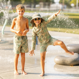 CHAPEAU SOLEIL AJUSTABLE JAN & JUL ENFANT XPLORER VERT HAV0 AGR MAHEU GO SPORT MANNEQUIN JEU D'EAU