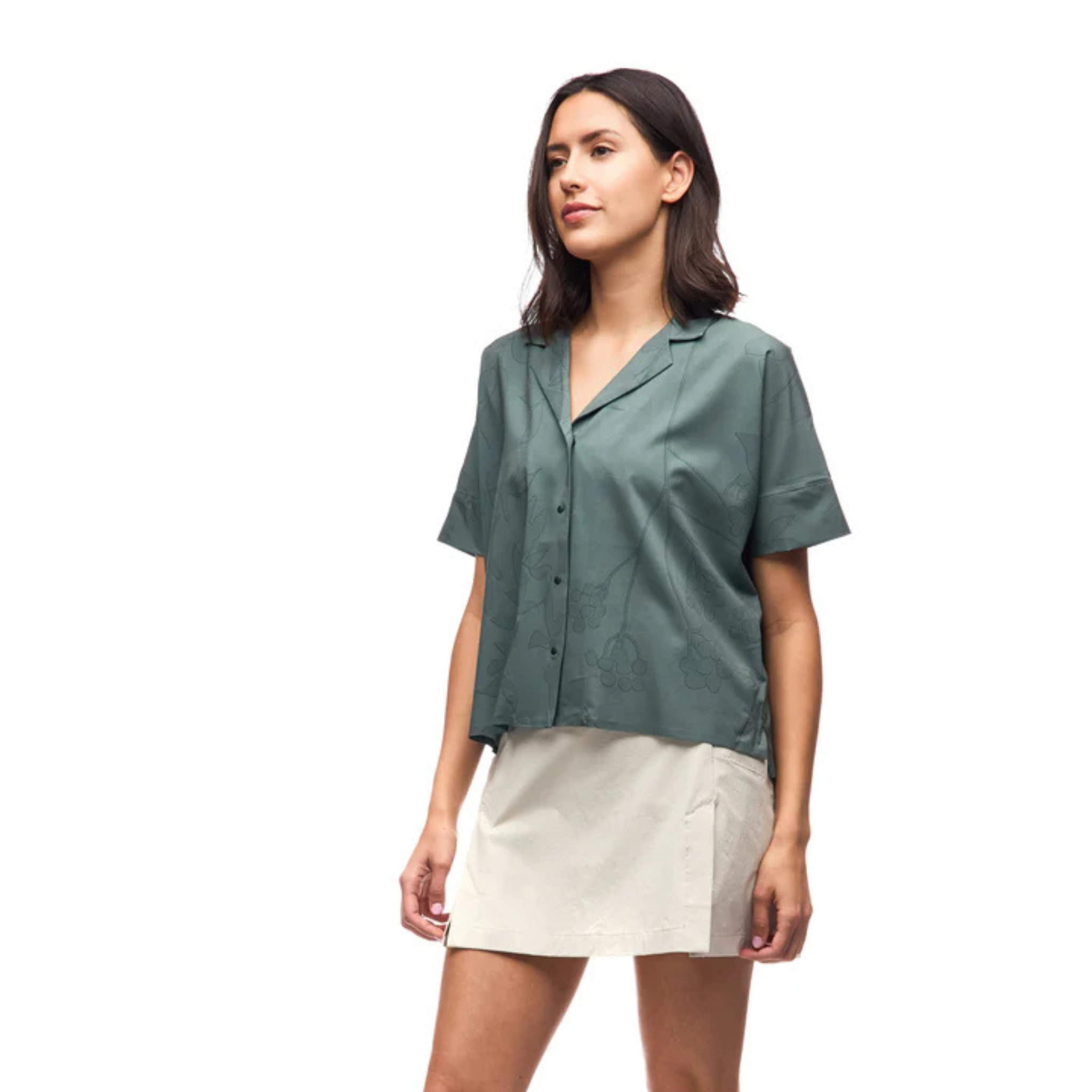 WOMEN'S SHIRT, HAVADA LIGHT NEPHRITE