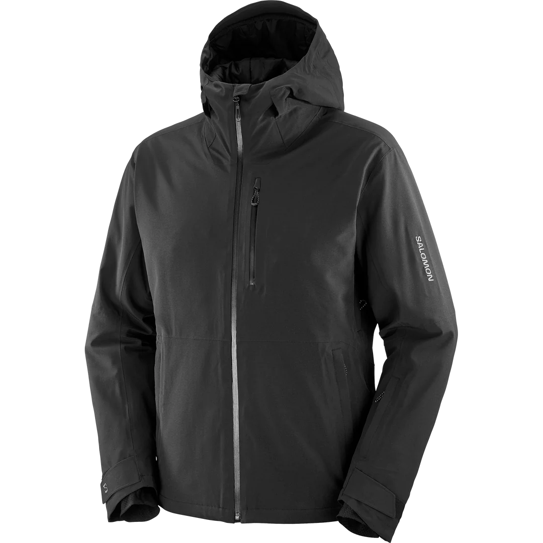 MANTEAU SKI HOMME HIGHLAND NOIR LC2353200 SALOMON MAHEU GO SPORT DEVANT