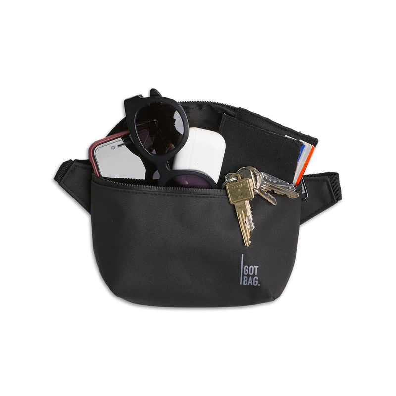 SAC DE TAILLE HIP BAG NOIR GOT BAG MAHEU GO SPORT COMPARTIMENT