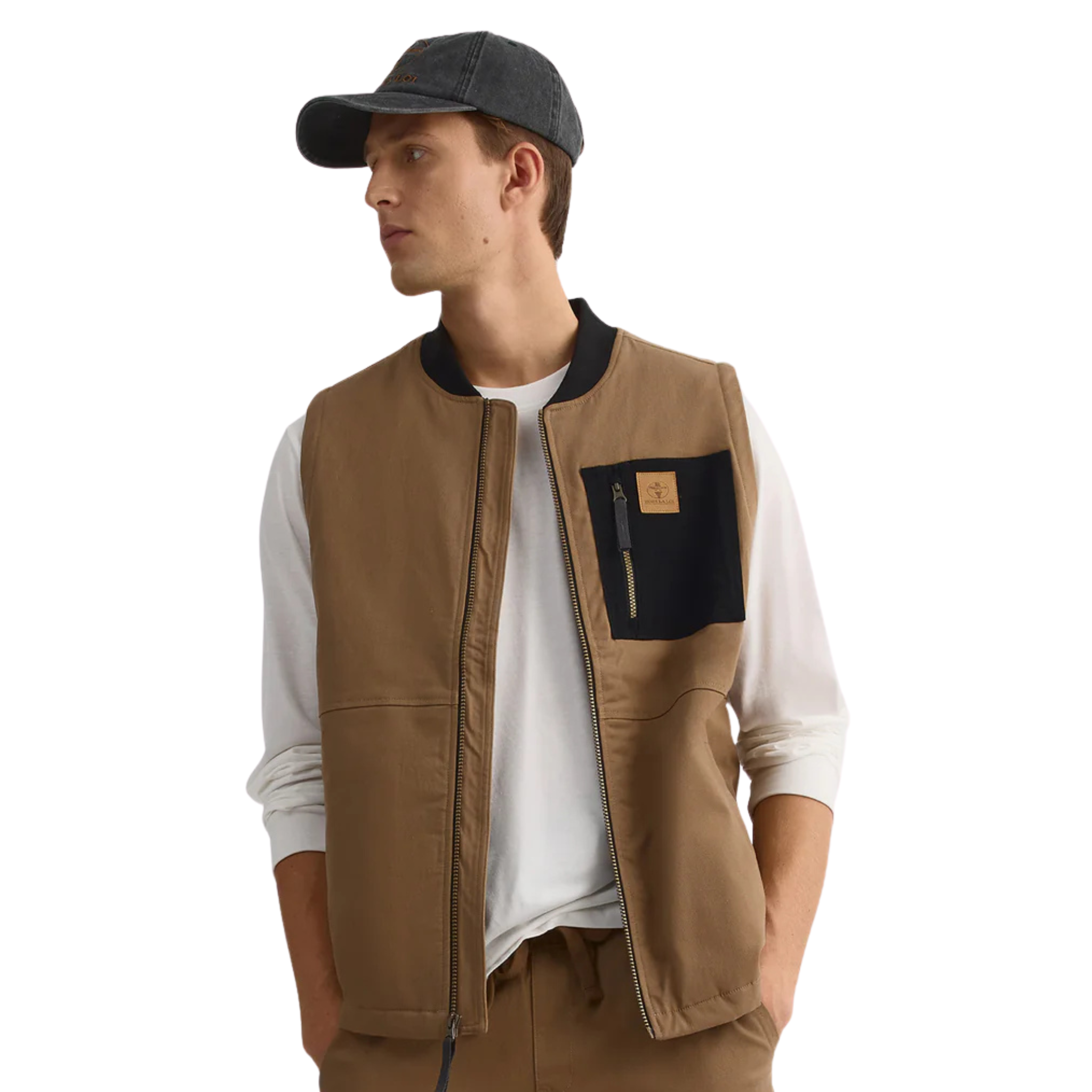 VESTE HORS LA LOI HOMME LE ROUTIER BRUN CASTOR HLH451J QBHH MAHEU GO SPORT DEVANT MANNEQUIN