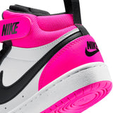 CHAUSSURE JUNIOR, COURT BOROUGH MID BLANC, ROSE ET NOIR (4 À 7) - Maheu Go Sport