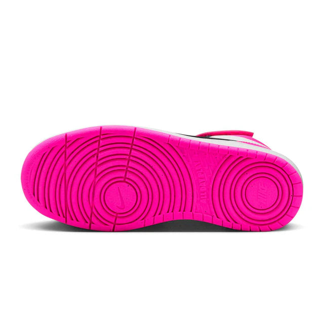 CHAUSSURE JUNIOR, COURT BOROUGH MID BLANC, ROSE ET NOIR (4 À 7) - Maheu Go Sport