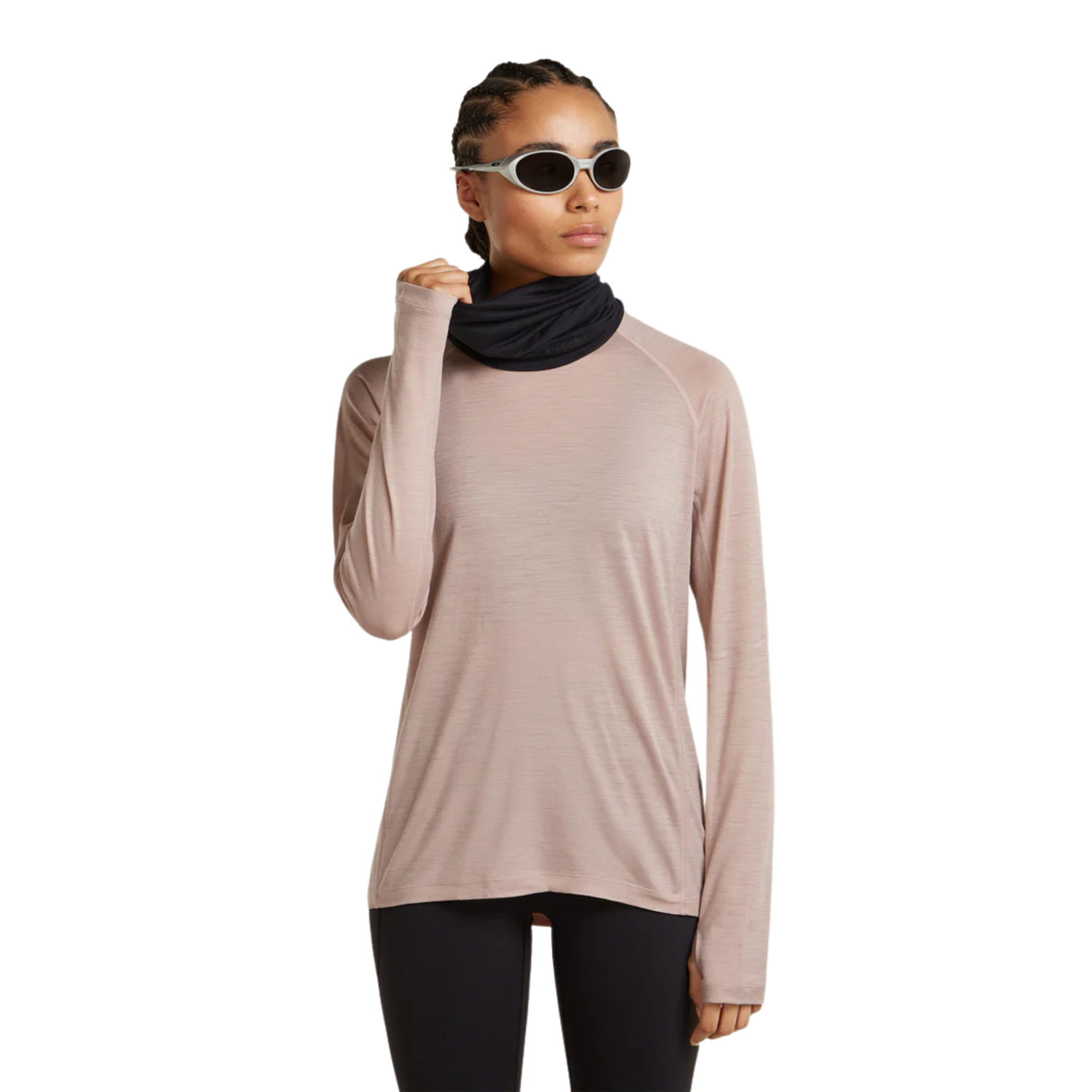 CACHE-COU MÉRINO ICEBREAKER UNISEXE COOL-LITE FLEXI NOIR IB0A56FL 001 MAHEU GO SPORT MANNEQUIN FEMME