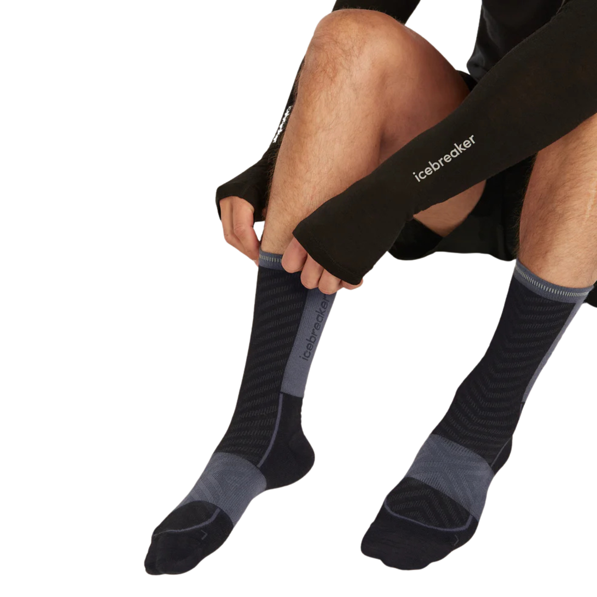 CHAUSSETTES MÉRINO HOMME BLEND RUN+ ULTRALIGHT NOIR IB0A56VL B58 MAHEU GO SPORT MANNEQUIN