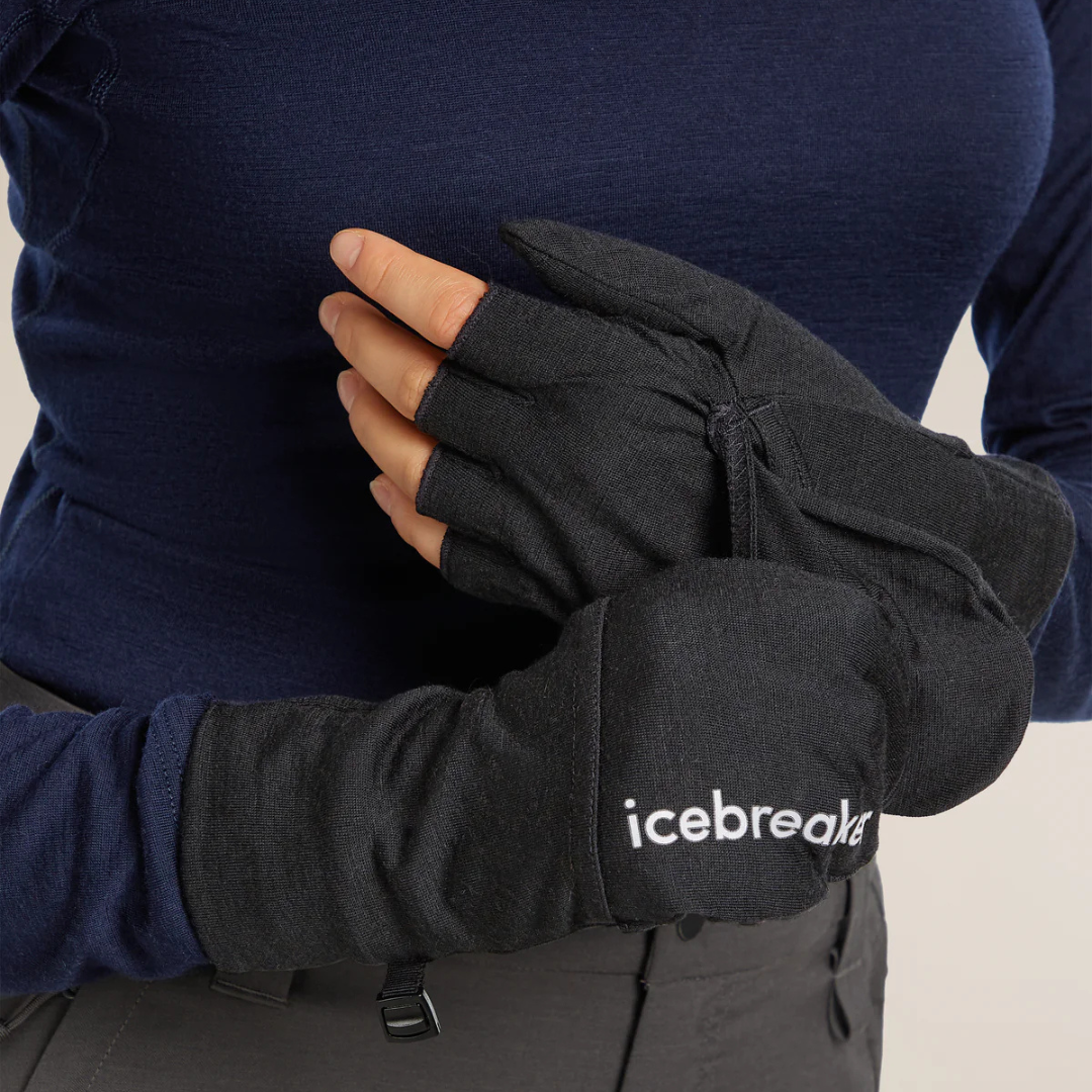 MITAINES CONVERTIBLES ADULTE, 200 OASIS NOIR