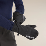 MITAINES CONVERTIBLES ADULTE, 200 OASIS NOIR