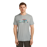 T-SHIRT MÉRINO ICEBREAKER HOMME TRANSPORTAGE 150 TECH LITE IB0A57FL MAHEU GO SPORT DEVANT MANNEQUIN