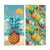 SERVIETTE PLAGE PISCINE MICROFIBRE K5 ÎLE AUX SAVEURS MAHEU GO SPORT DOS DEVANT