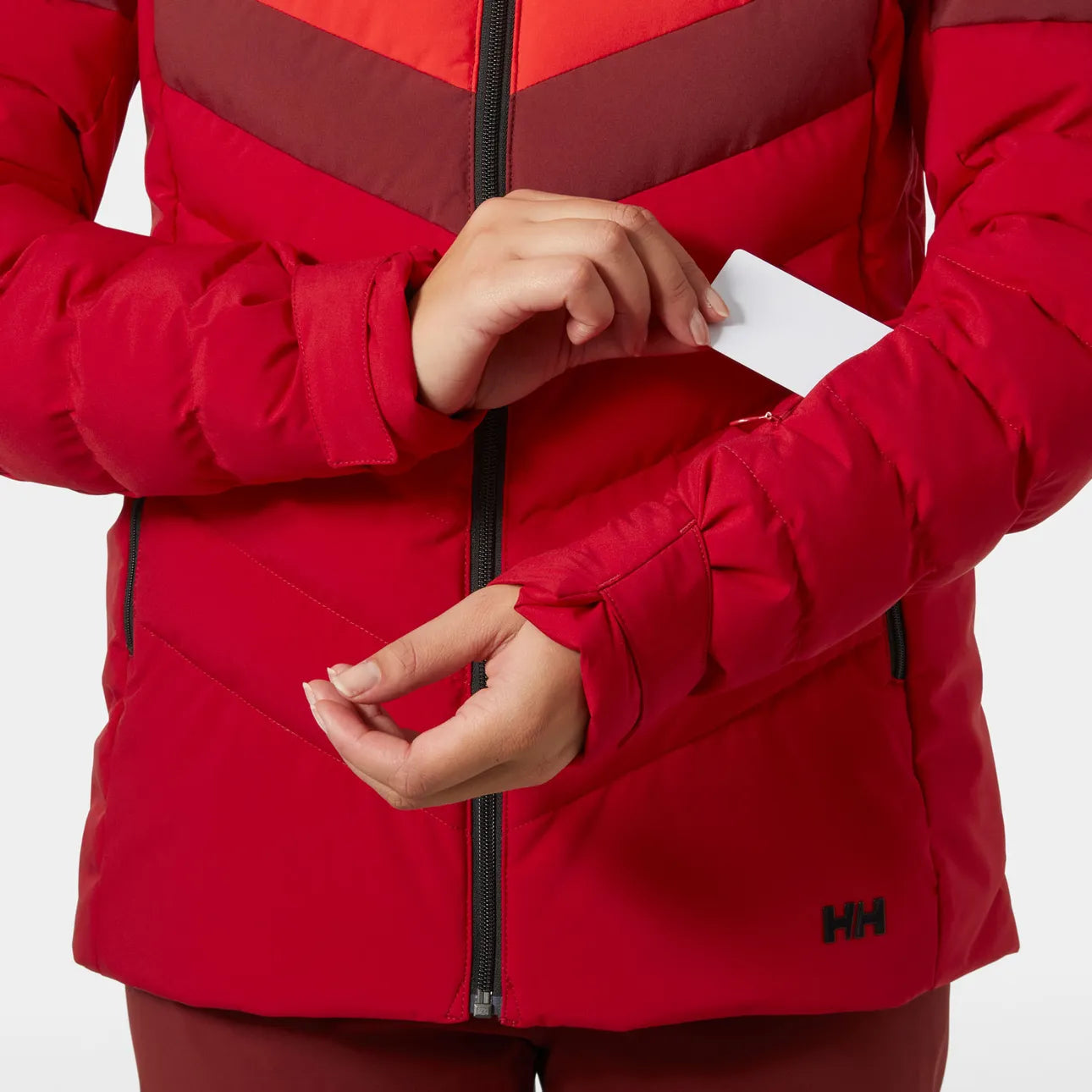 MANTEAU SKI FEMME, IMPÉRIAL PUFFY ROUGE MARS