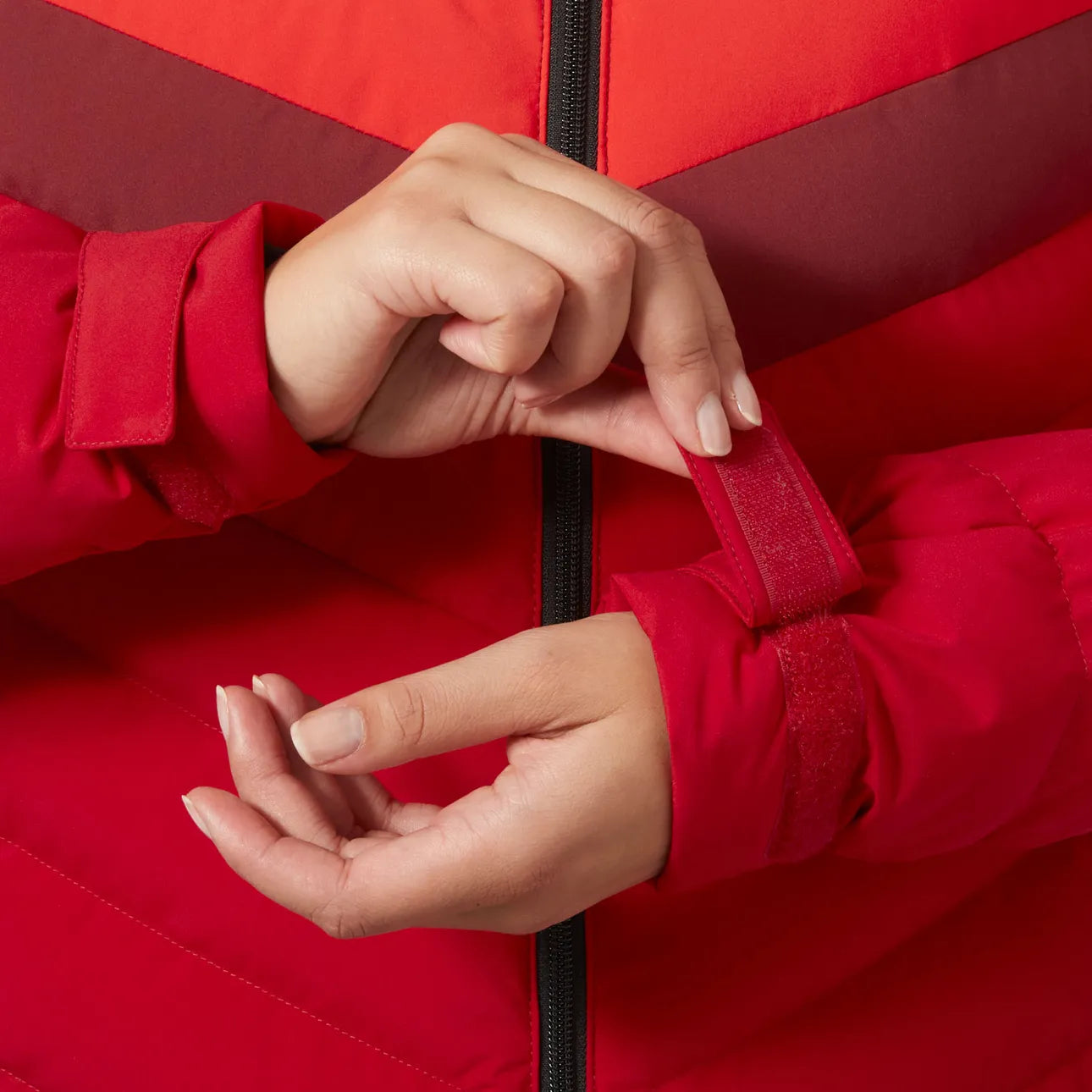 MANTEAU SKI FEMME, IMPÉRIAL PUFFY ROUGE MARS