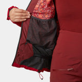 MANTEAU SKI FEMME, IMPÉRIAL PUFFY ROUGE MARS