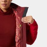 MANTEAU SKI FEMME, IMPÉRIAL PUFFY ROUGE MARS