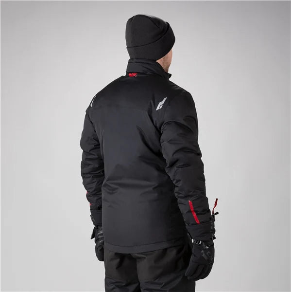 MANTEAU MOTONEIGE POUR HOMME, JOURNEY NOIR & ROUGE