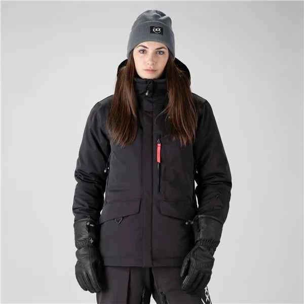 MANTEAU MOTONEIGE FEMME, KELTON NOIR (M À 2XL)