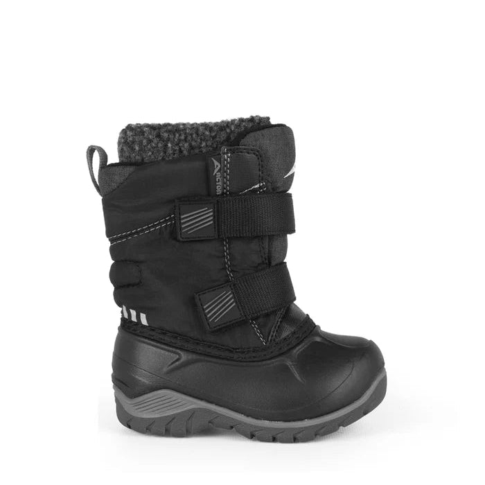 BOTTES HIVER POUR TOUT-PETITS KIDDY NOIR A8388 C11 ACTON maheu go sport CÔTÉ
