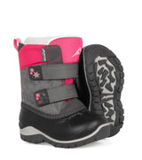 BOTTES HIVER TOUT-PETIT KIDDY GRIS ROSE 4 À 10 A8388 C84 ACTON MAHEU GO SPORT PAIRE