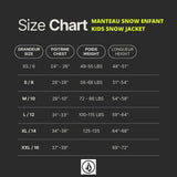 MANTEAU SNOW ISOLÉ - CHAOS FULL ZIP NOIR - JUNIOR