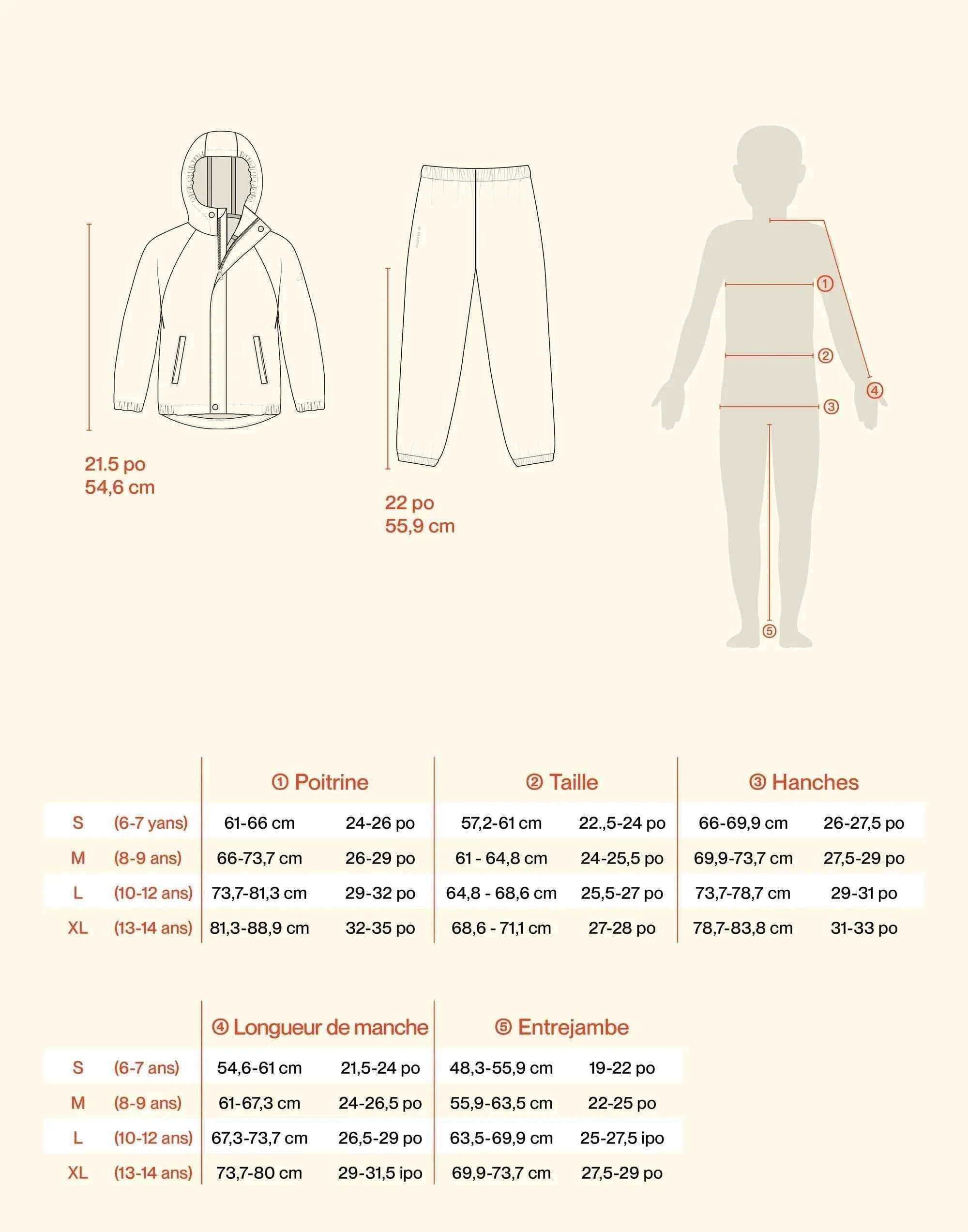 MANTEAU IMPERMÉABLE JUNIOR, TORRENTIAL BASILIC