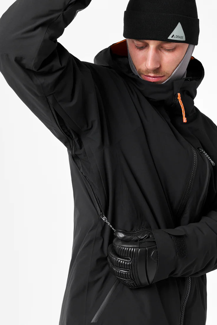 MANTEAU HIVER HOMME, MILLER NOIR