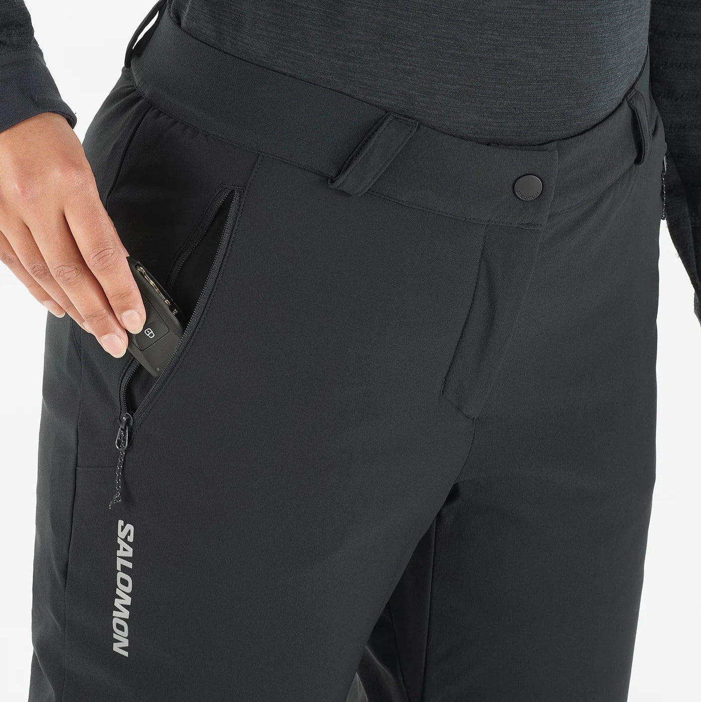 PANTALON SOFTSHELL FEMME, NOVA NOIR