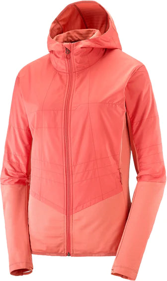 MANTEAU SALOMON POUR FEMME, OUTLINE AS HYBRID MID FADED ROSE