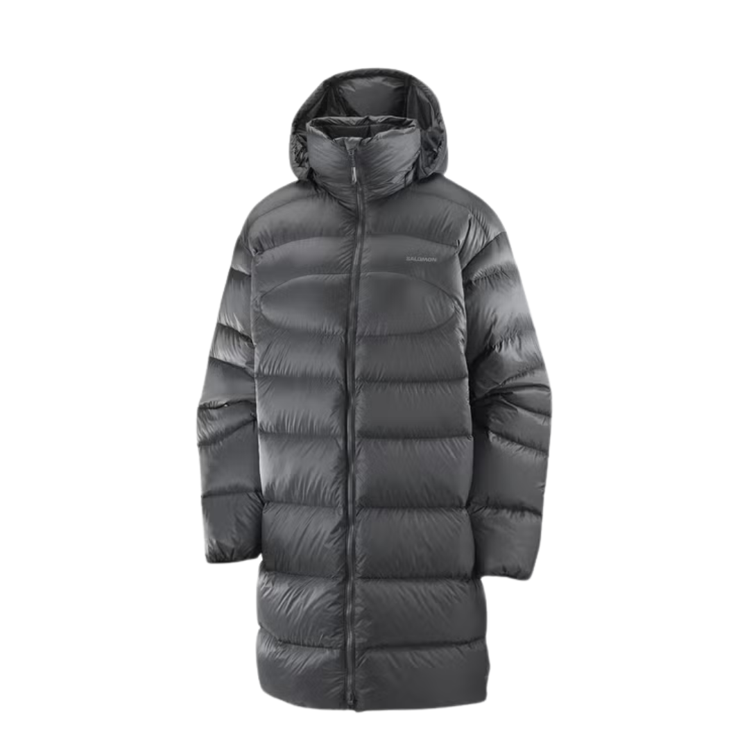 MANTEAU DUVET FEMME OUTLINE NOVELTY NOIR LC2615400 SALOMON MAHEU GO SPORT DEVANT