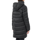 MANTEAU DUVET FEMME OUTLINE NOVELTY NOIR LC2615400 SALOMON MAHEU GO SPORT DOS MANNEQUIN