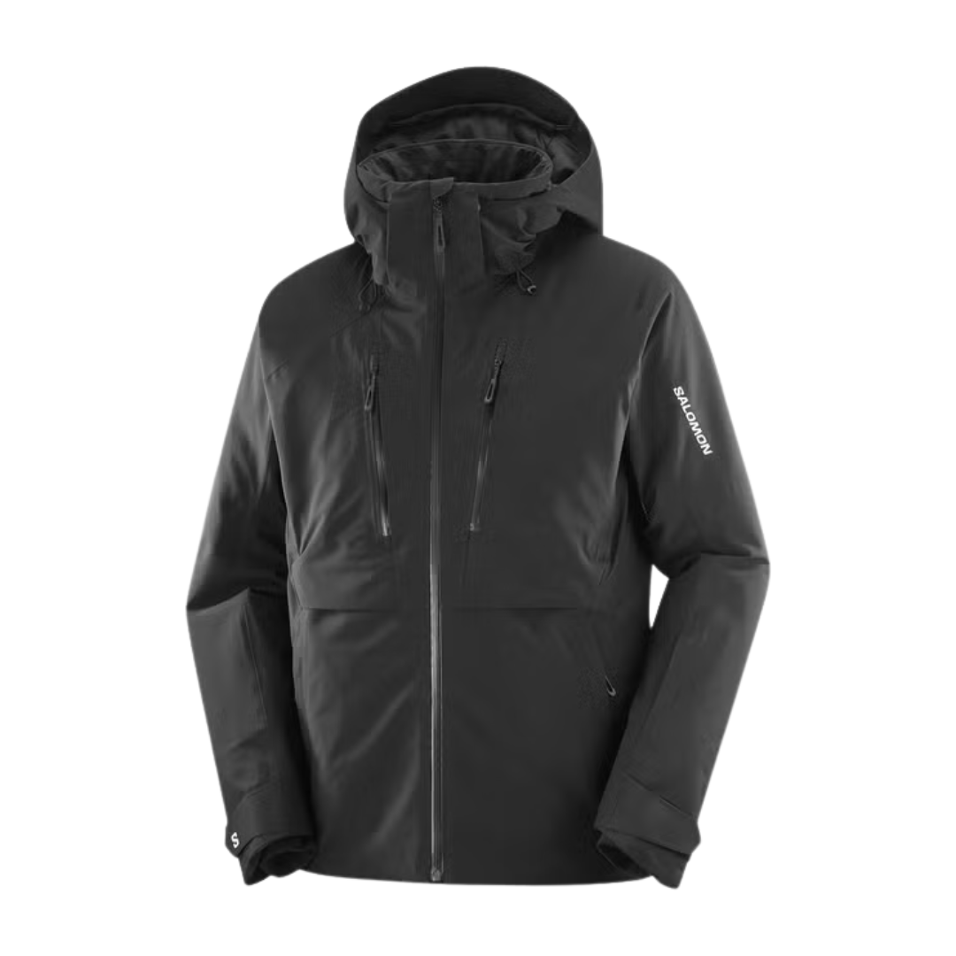 MANTEAU SKI HOMME BRILLIANT NOIR LC2635000 SALOMON MAHEU GO SPORT DEVANT