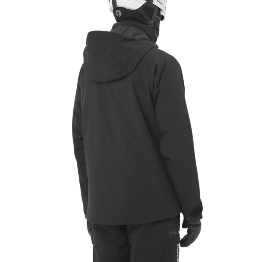MANTEAU SKI HOMME BRILLIANT NOIR LC2635000 SALOMON MAHEU GO SPORT DOS MANNEQUIN