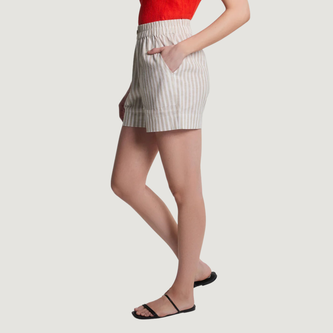 SHORT FEMME LUSK RAYURES LIK33302 0614 FIG CLOTHING MAHEU GO SPORT CÔTÉ