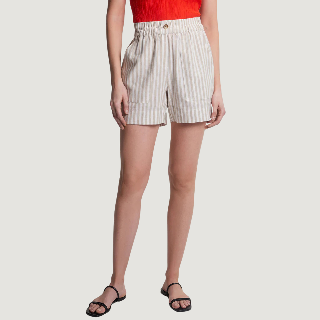 SHORT FEMME LUSK RAYURES LIK33302 0614 FIG CLOTHING MAHEU GO SPORT DEVANT