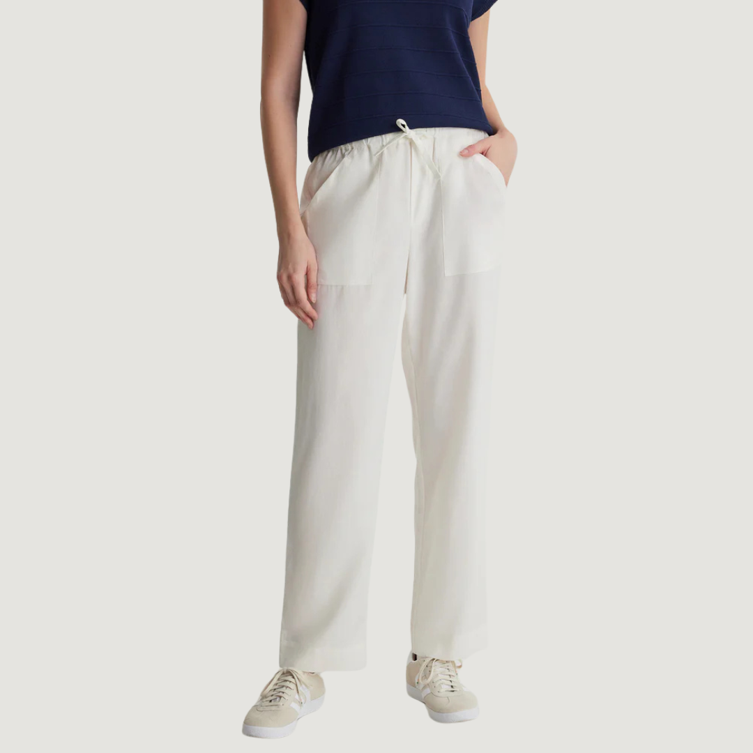 PANTALON FEMME AVERY BLANC LIO33304 0002 FIG CLOTHING MAHEU GO SPORT DEVANT