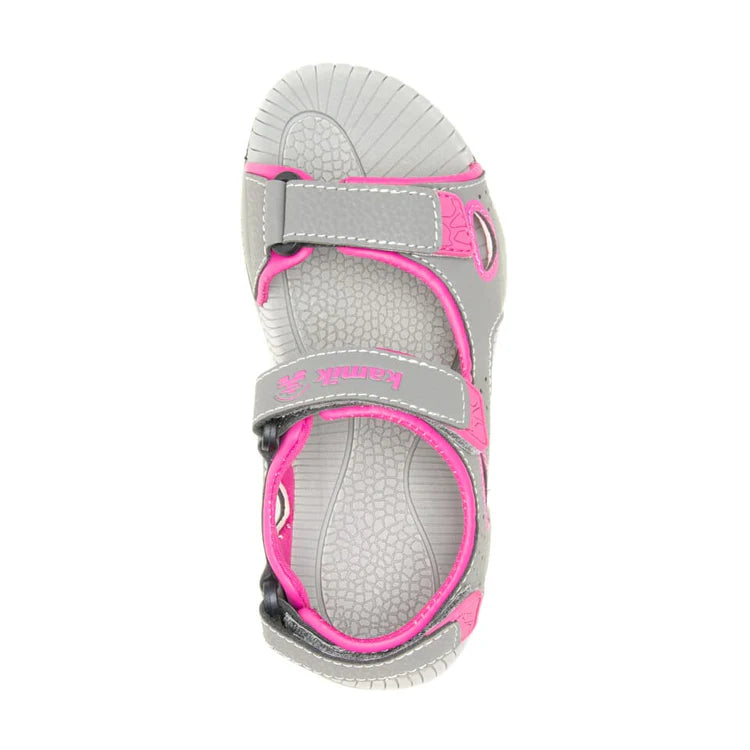 SANDALE POUR FILLE, LOBSTER 2 GRIS & ROSE - Maheu Go Sport