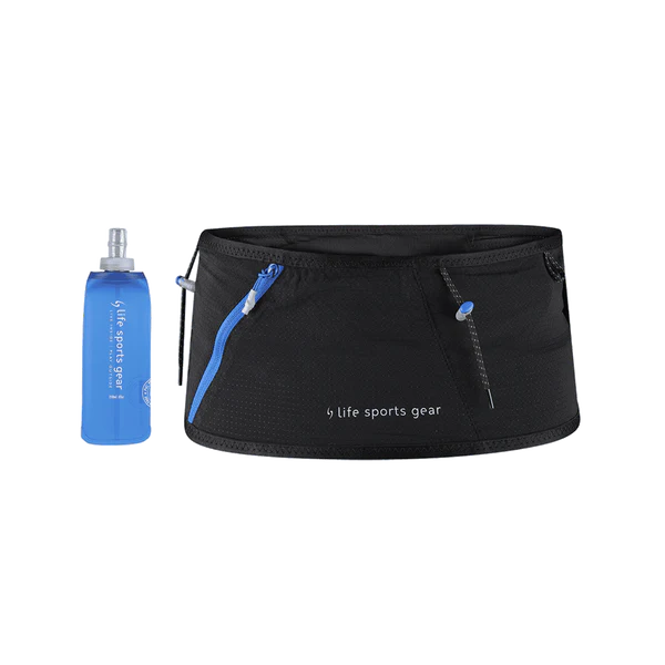 CEINTURE D'HYDRATATION, AIR FLOW NOIR LS-AFLOW01 LIFE SPORTS GEAR MAHEU GO SPORT DEVANT BOUTEILLE INCLUSE