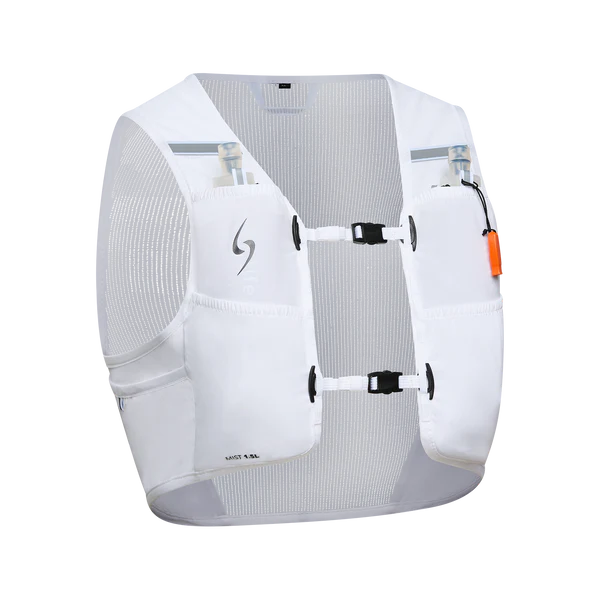 VESTE COURSE UNISEXE MIST ECO 1.5L BLANC LS-MI-VEST02 LIFE SPORTS GEAR MAHEU GO SPORT DEVANT ANGLE