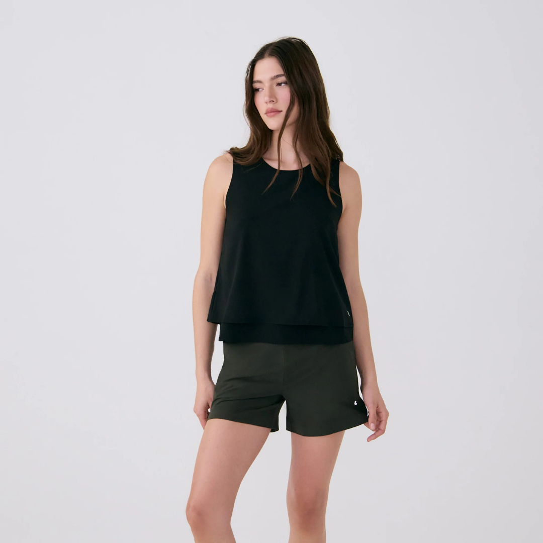 SHORT FEMME OLIVIE VERT OLIVE LSW4586 BB03 LOLË MAHEU GO SPORT DEVANT CASUAL