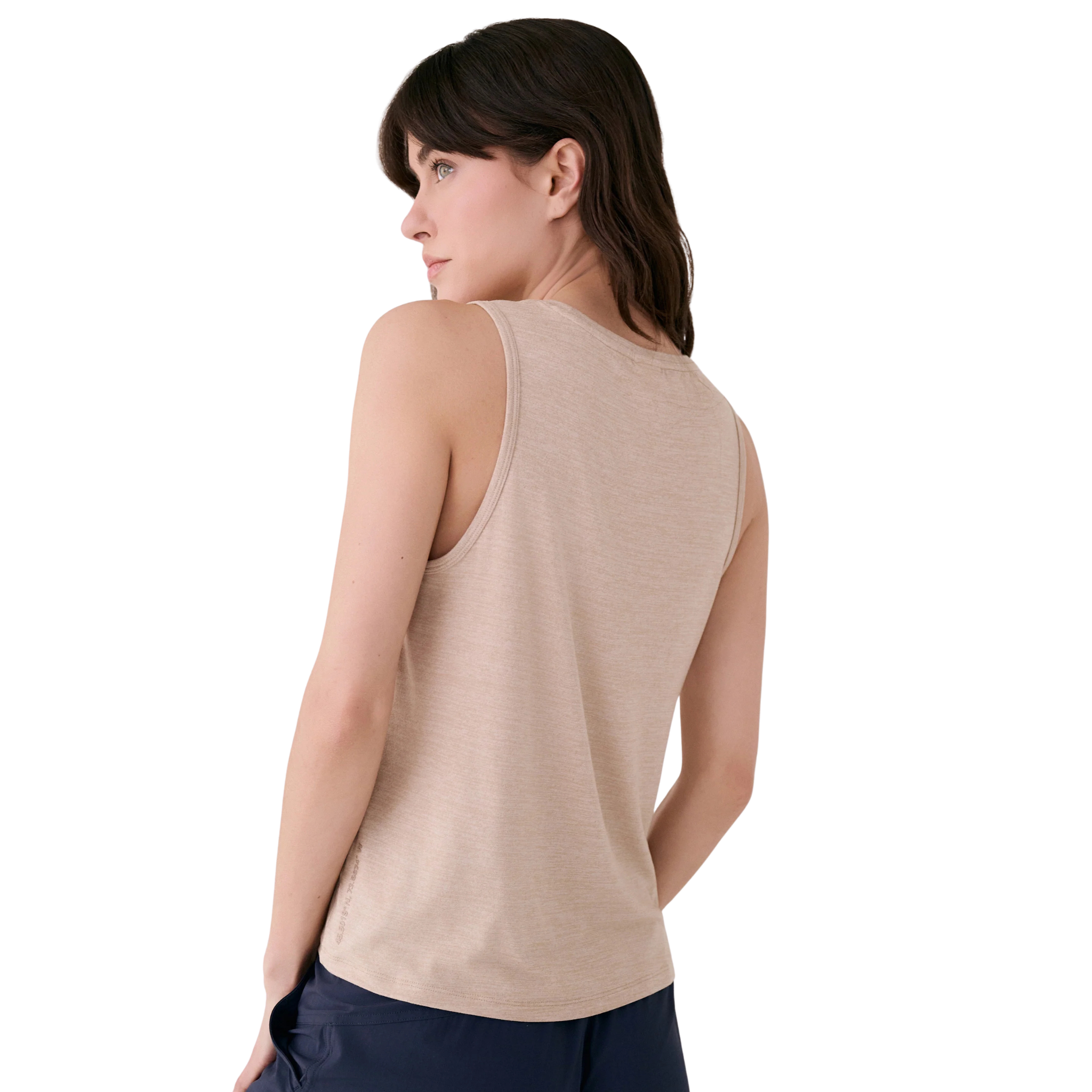 HAUT SANS MANCHES FEMME LOLE VITAL COQUILLE DE SABLE LSW4596 E255 MAHEU GO SPORT DOS