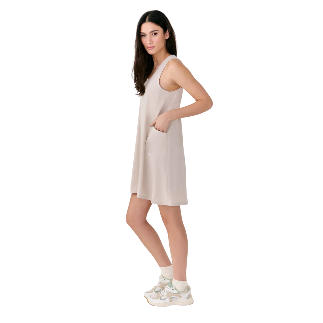 ROBE POUR FEMME, OLIVIE SWING BEIGE - Maheu Go Sport