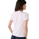 T-SHIRT MANCHES COURTES LOLË FEMME LAURIER REFLET BLANC LSW4666 W463 MAHEU GO SPORT DOS